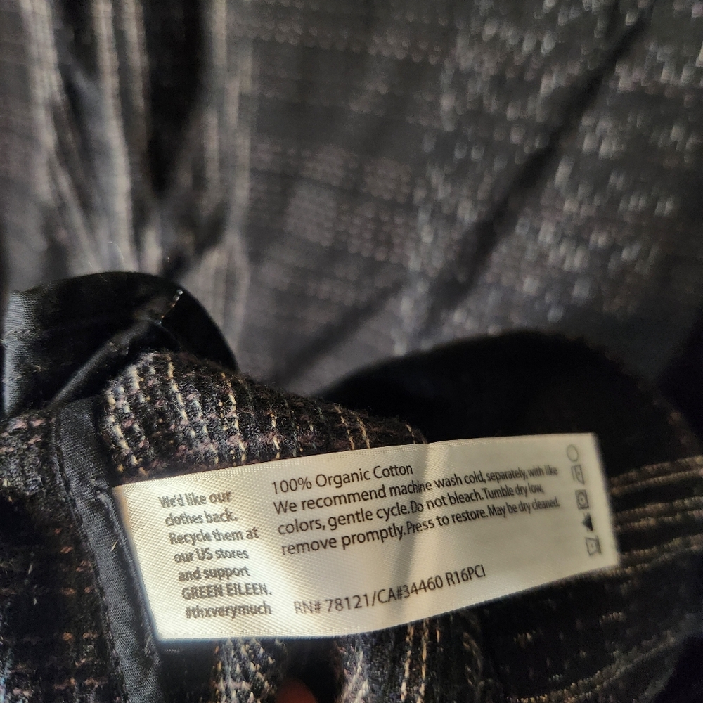 Eileen Fisher Project Dress And Jacket Set Size Medium Black Textured Weave - Picture 9 of 14